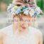 Decorative artificial flower crown/tiara flower crown/wedding flower crown headband flower