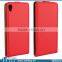Fancy Cell Phone Case Magnetic PU Leather Vertical Flip Case for Sony Xperia Z4