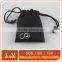 Manufacturer black leather drawstring pouches bag