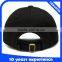 High Quality Black Baseball Caps Bulk Custom 6 Panel Baseball Cap