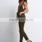sleeveless v neck long adult bodycon jumpsuits 2016 sexy