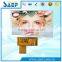 SAEF tft lcd 800x480 dots panel 5.0 inch display with RGB interface 40 pins high brightness