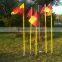1.6m yellow ABS soccer training coner flags