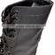 Black Smooth Leather Safety Boots MJ0423