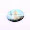 China glass fridge round magnets for home decoration