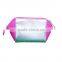 Newest wholesale makeup bag silvery PU cosmetic bag lady special bag