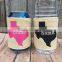 inflatable can holder linen cotton drink holder beverage hugger