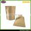 Can Smell Product Strong Leakproofness With Valve Brown Stand Up Paper Bag Kraft Circular Bead For Pack Flour Powder Coffee
