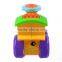 Cute pull line plastic toy train for wholesale