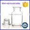 Clear graduated wide mouth glass jar