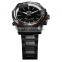 Military Army WEIDE Analog Digital LED Stainless Steel Blue Date Day Alarm 3 ATM Sport Quartz Wrist Men's Watch WH-903B-1