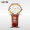 WEIDE CE RoHS Certified Genuine Leather Sapphire Quartz Watch