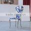 Classic Design Blue&White Porcelain Color Dining Room Furniture Dining Chair Banquet Chair