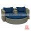 2-piece Modern living room furniture PE rattan sofa bed.