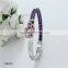 Alloy plating plum diamond make crystal bangle