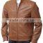 short style men leather bike Jacket perforated Leather Bike Jacket for sale