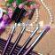 New fashion !! 16 PCS Pro Makeup Brush Set 16pcs Make up Cosmetic Tools With Purple PU Leather case Wholesale