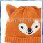 Fox Animal Knit Cotton Baby Hat/knit Baby Hat/cute Baby Hats
