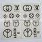 Fashion custom temporary body tattoo sticker waterproof tattoo body stocking