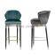 Fabric or leather wood italian bar stool YC7039
