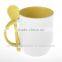 Sublimation mug with spoon