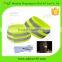 Sports running cycling reflective fabric armband elastic
