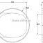 street light glass lens typeII 100w cob led lens(GT-92-2)