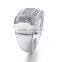 Pave Spinel 925 Sterling Silver Wholesale Men Ring Jewelry