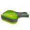 Protable Eco Friendly Silicone Folding Colander Stainer With Handle for Drain Noodles Scoop Vegies Kitchen Tools