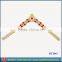 woman slippers decorative gold TPU shoes upper accessories (HT2043)