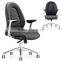 Ergonomic Middle Back Cheap Office Chair With Synthetic Black Leather Office Conference Chair