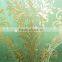 Home flower design PVC deep embossing heavy famous vinyl wallpaper