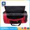 Cylindrical shape waterproof and lightweight red 600D sports travel bag
