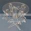 clear acrylic hanging crystals cake stand