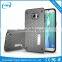 2 in 1 Heat Rediation Mesh Mobile Phone Case Kickstand Heavy Duty Back Cover for Samsung S6 Edge