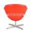 Casual office chair without wheels leather office visitor chair