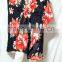 vintage thai retro HIPPIE BOHO HAWAII FLORAL Hibiscu print kimono MAXI DRESS cover up kaftan gypsy short dress