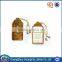 High quality printing labels paper hang tag