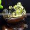 Fine carving natural citrine crystal maitreya buddha for sale