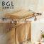 2015news glary gold brass for bathroom accessories gold towel shelf