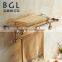 2015news glary gold brass for bathroom accessories gold towel shelf