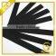 High quality black clothing printed label garment label