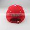 custom red baseball cap/custom baseball cap hats