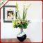 Wholesale high-grade transparent artificial blown clear glass vase for wedding