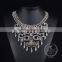 high quality vintage rhinestone chunky statement necklace tin alloy fashion women pendant necklace 6390151