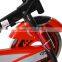 Soozier Pro Upright Stationary Exercise Cycling Bike w/ LCD Monitor - Black and Red