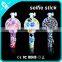 mobile phone wired colorful monopod foldable cable take pole selfie stick