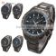 Shark Sport Stainless Steel Back Date Day 24 Hours Display Chronograph Men Oversized Case Writs Watch
