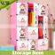 Bedroom furniture diy plastic wardrobe for children in white color