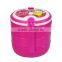 Four layers kids plastic lunch box with handle